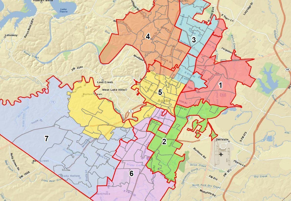 mapa de Austin ISD