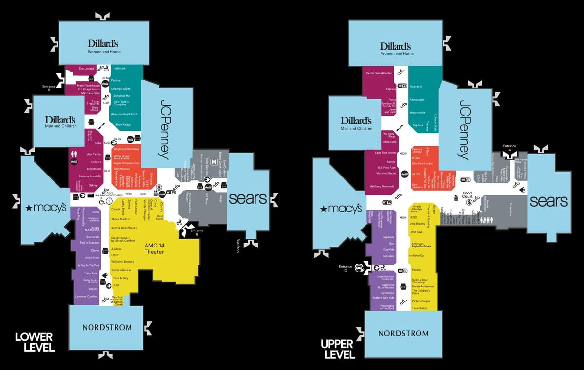 mapa de barton creek comercial