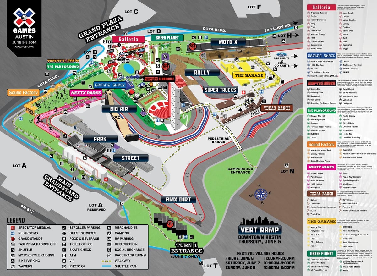 COTA mapa Austin